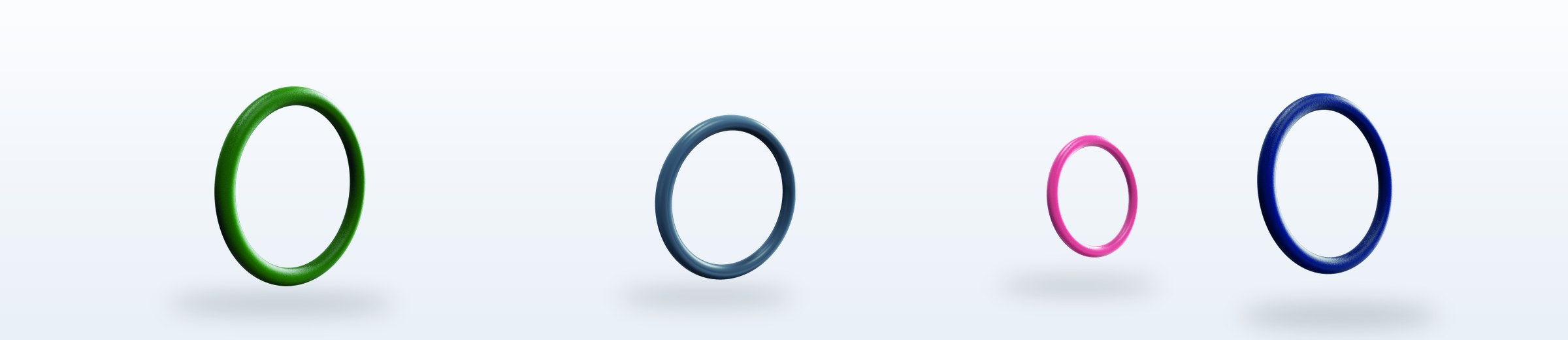 Aperflu FFKM O-rings in assorted sizes